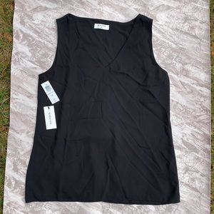 Aritzia Babaton Black Murphy Long Office Sleeveless Top NWT
